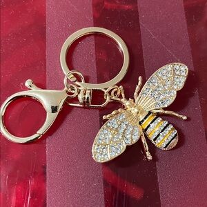 Rhinestone Bee Keychain/Bag charm